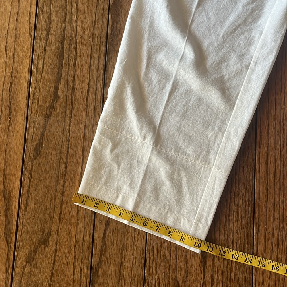 Go Lightly White Linen/ Viscose Pants, Made In USA sold - Picture 13 of 15